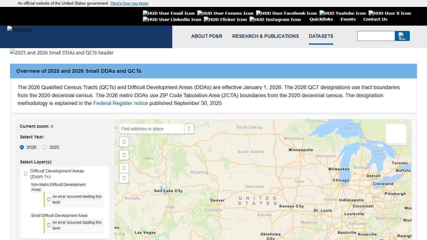 2025 and 2026 Small DDAs and QCTs | HUD USER